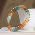 Fortune Jewel Colorful Bodhi Seed Cat Paw Wisdom Bracelet
