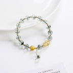 Fortune Jewel Green Phantom Citrine PiXiu Confidence Bracelet