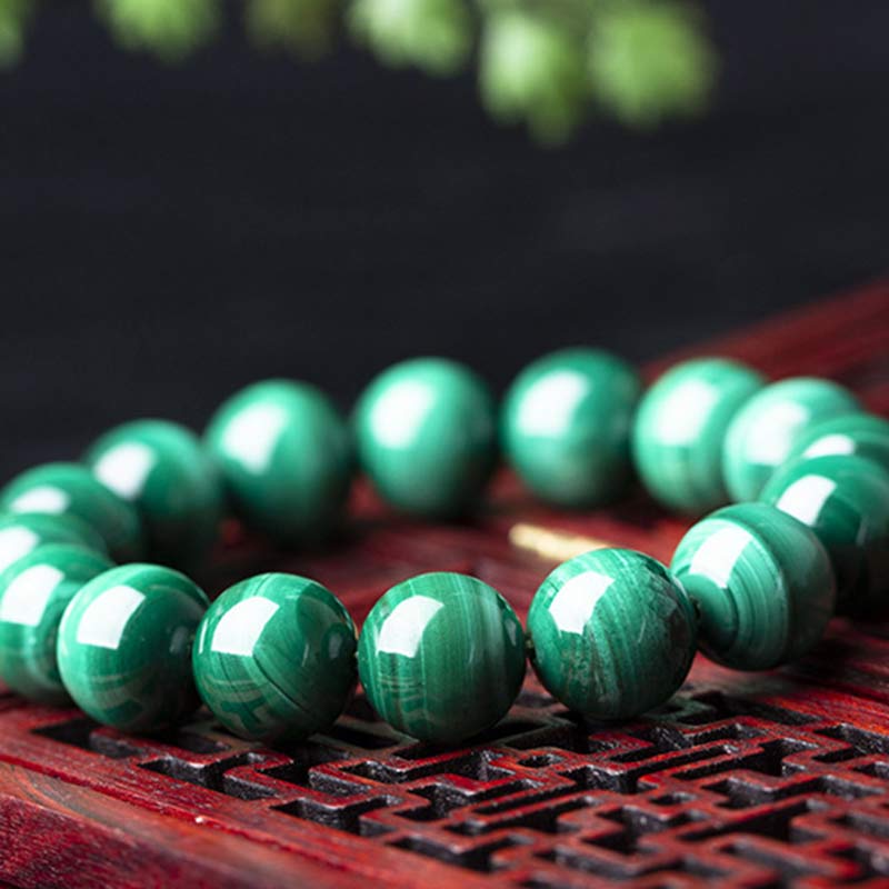 Fortune Jewel Natural Malachite Protection Calmness Bracelet
