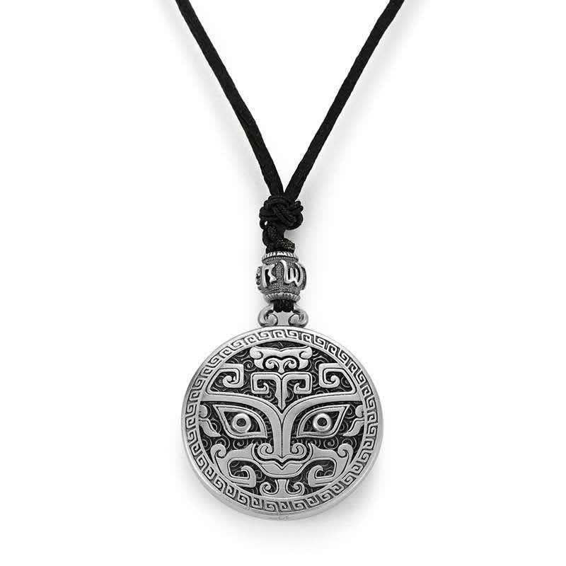 Fortune Jewel Lucky FengShui Mythological Creature Taotie Wealth Necklace Pendant