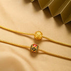 Fortune Jewel Tibetan 18K Gold Om Mani Padme Hum Lucky Koi Fish Fu Character Ingot Copper Coin Peace Bracelet