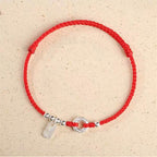 Fortune Jewel 925 Sterling Silver Auspicious Clouds Peace Buckle Safe And Sound Bracelet Anklet