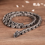 Fortune Jewel Dragon Pattern Titanium Steel Protection Necklace Pendant Bracelet Fortune Jewel