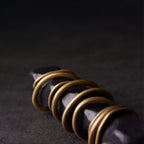 Fortune Jewel Tibet Ebony Wood Copper Balance Peace Necklace Pendant Fortune Jewel