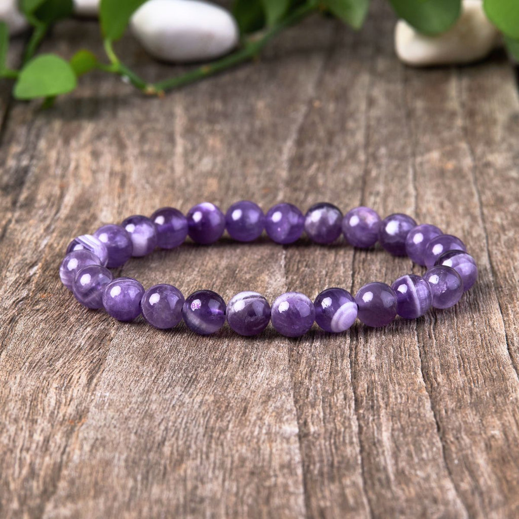 Buddha & Karma Amethyst Purifying Bracelet - For Peace & Clarity