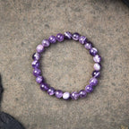 Buddha & Karma Amethyst Purifying Bracelet - For Peace & Clarity