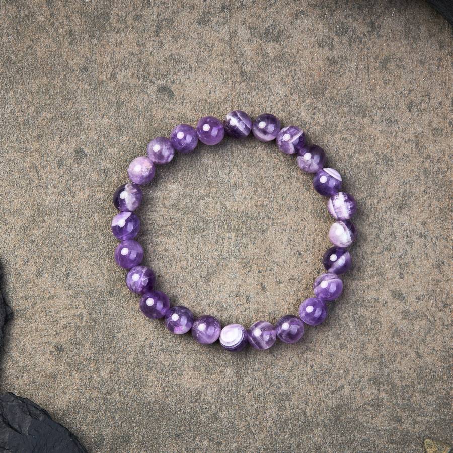 Buddha & Karma Amethyst Purifying Bracelet - For Peace & Clarity