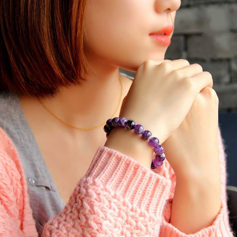 Buddha & Karma Amethyst Purifying Bracelet - For Peace & Clarity