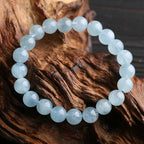 Buddha & Karma Blue Aquamarine Calming Bracelet - Grounding & Soothing