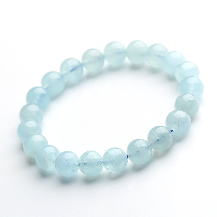 Buddha & Karma Blue Aquamarine Calming Bracelet - Grounding & Soothing