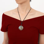 Buddha & Karma Archangel Metatron Orgonite Pendant - Turquoise Necklace