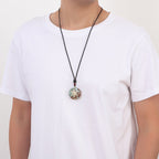 Buddha & Karma Archangel Metatron Orgonite Pendant - Turquoise Necklace