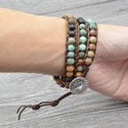 Buddha & Karma Balanced Life Agate Bracelet - Calming & Balancing