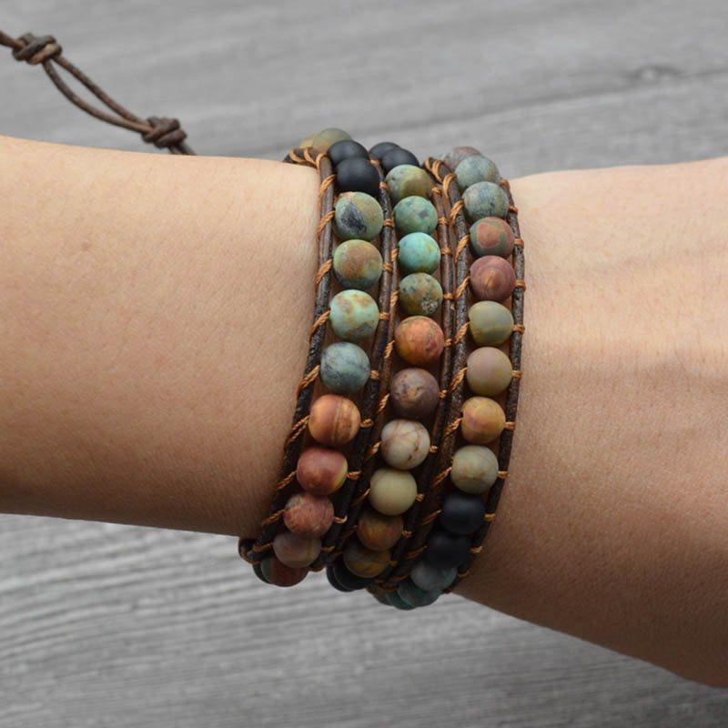 Buddha & Karma Balanced Life Agate Bracelet - Calming & Balancing
