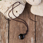 Buddha & Karma Black Obsidian Talisman - Necklace for Protection