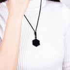 Buddha & Karma Black Obsidian Talisman - Necklace for Protection