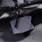 Buddha & Karma Black Obsidian Talisman - Necklace for Protection