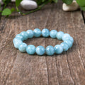 Buddha & Karma Blue Aquamarine Calming Bracelet - Grounding & Soothing