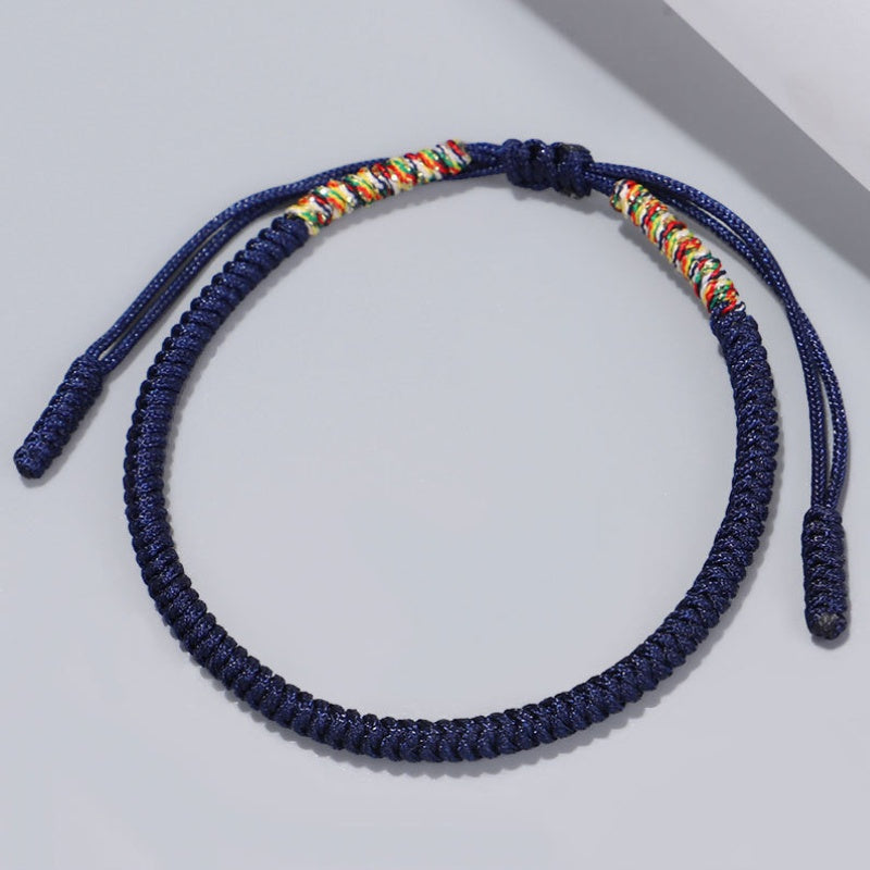 Buddha & Karma Blue Copper Beads Bracelet Set