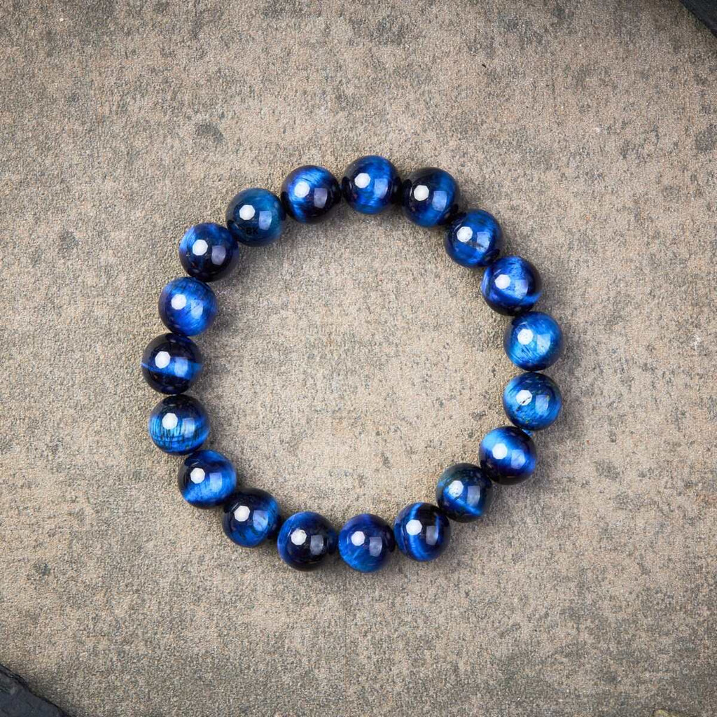 Buddha & Karma Blue Tiger’s Eye Bracelet - Confidence & Creativity