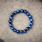 Buddha & Karma Blue Tiger’s Eye Bracelet - Confidence & Creativity