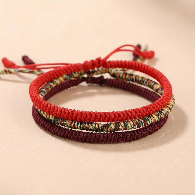 Buddha & Karma Tibetan Buddhist Knot Lucky Rope Bracelet