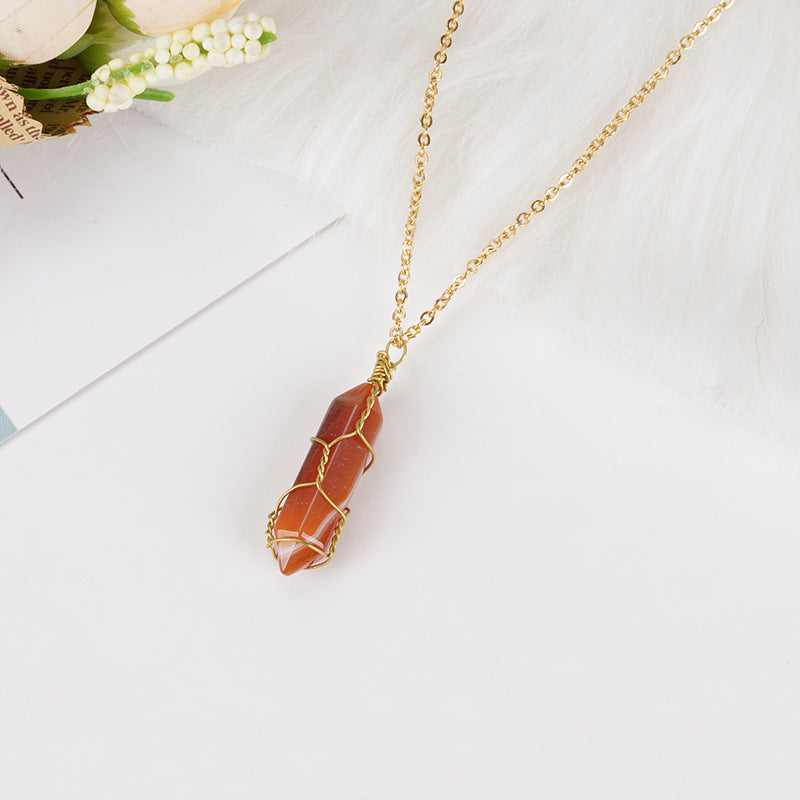 Buddha & Karma Carnelian Necklace - Boost Vitality, Creativity, Self-Confidence