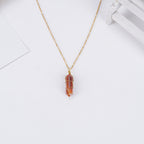 Buddha & Karma Carnelian Necklace - Boost Vitality, Creativity, Self-Confidence