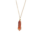 Buddha & Karma Carnelian Necklace - Boost Vitality, Creativity, Self-Confidence