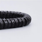 Buddha & Karma Coconut Shell Beads Bracelet with Engraved Mantra