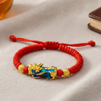 Buddha & Karma Color-Changing Pixiu Bracelet - Tibetan Red String