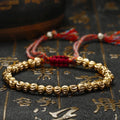 Buddha & Karma Copper Beads Tibetan Bracelet