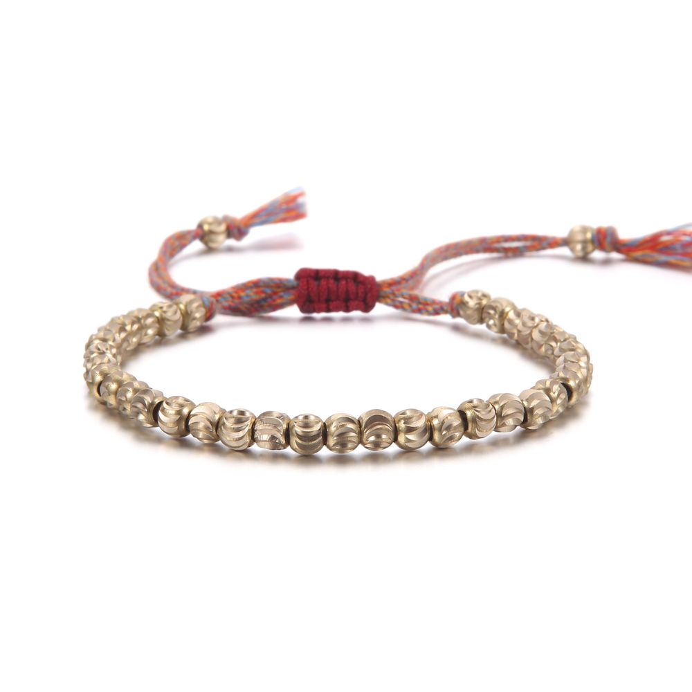 Buddha & Karma Copper Beads Tibetan Bracelet