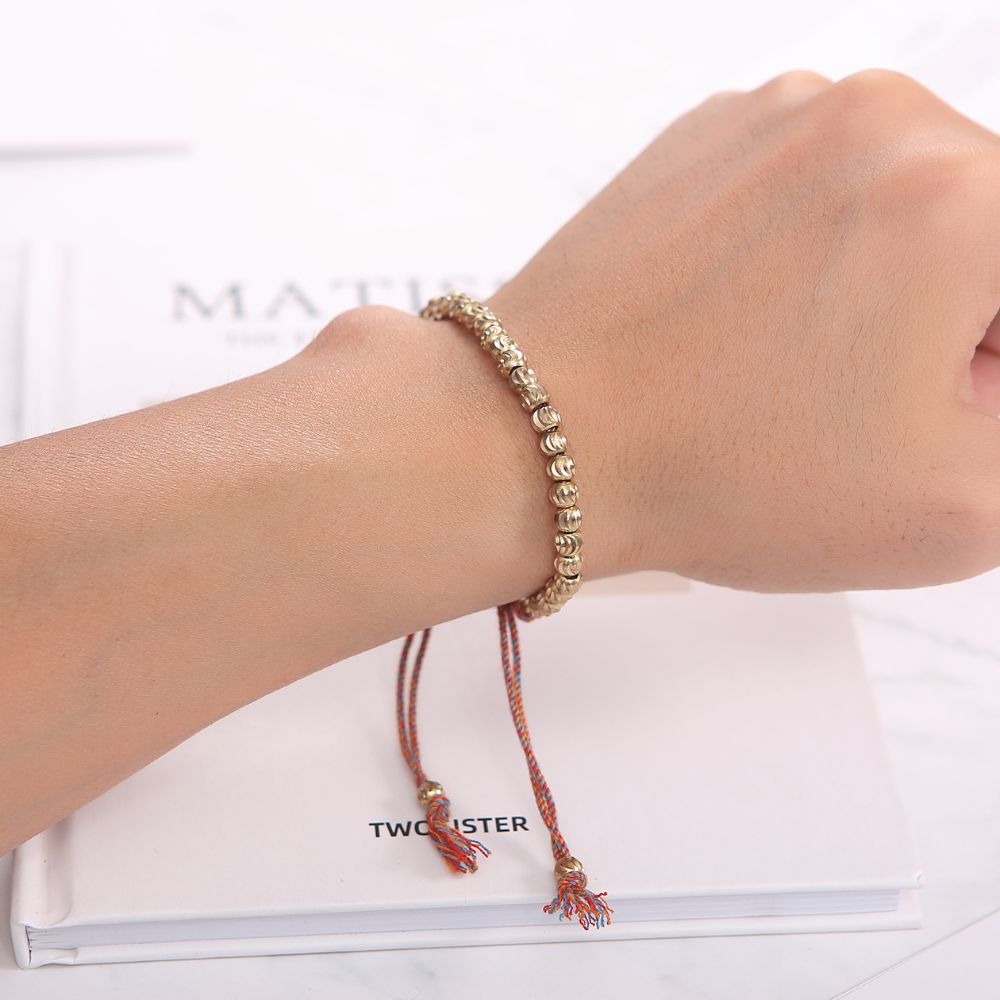 Buddha & Karma Copper Beads Tibetan Bracelet