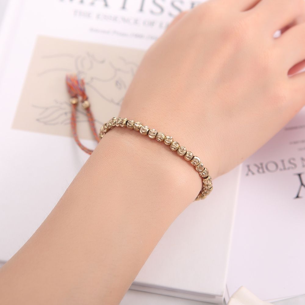 Buddha & Karma Copper Beads Tibetan Bracelet
