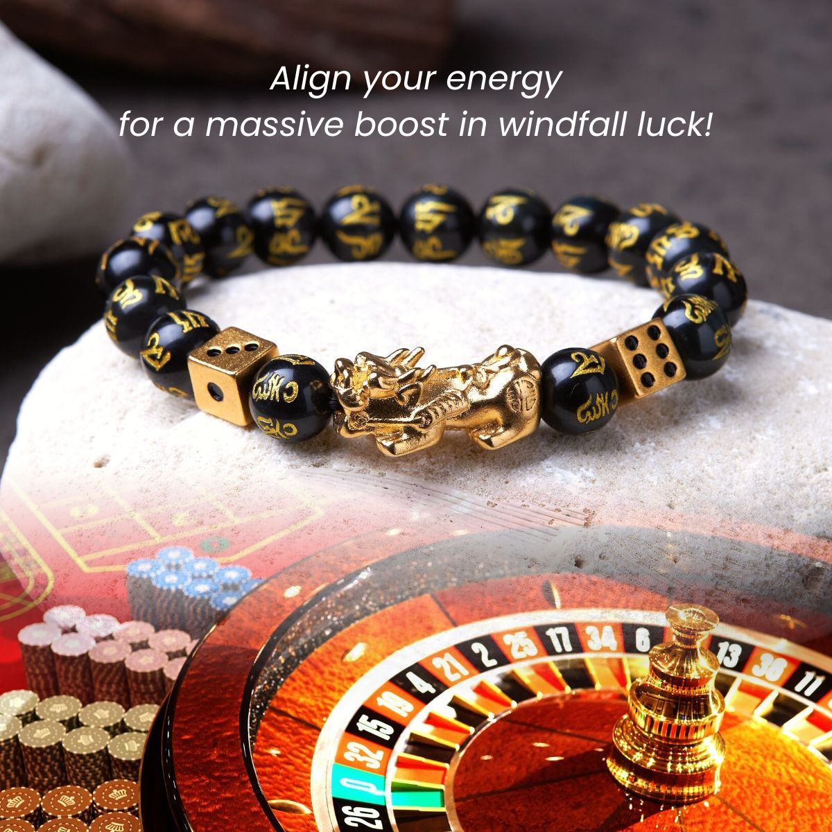 Buddha & Karma Debt Relief & Gambling Pixiu Bracelet - Maximum Success