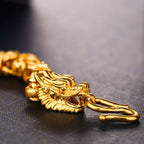 Buddha & Karma Double-Headed Golden Dragon Luck Bracelet