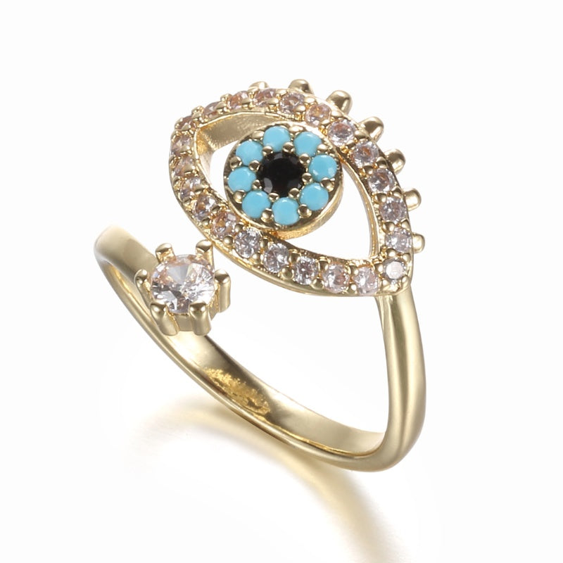 Buddha & Karma Evil Eye Protection Ring