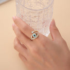 Buddha & Karma Evil Eye Protection Ring