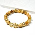 Buddha & Karma Gold Tiger Eye Pixiu Bracelet
