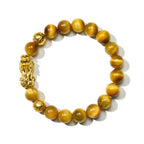 Buddha & Karma Gold Tiger Eye Pixiu Bracelet
