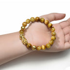 Buddha & Karma Gold Tiger Eye Pixiu Bracelet