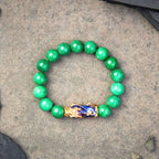 Buddha & Karma Green Jade Pixiu Bracelet - Abundance & Protection