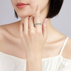 Buddha & Karma Green Jade Wealth Ring