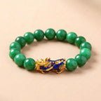 Buddha & Karma Green Jade Pixiu Bracelet - Abundance & Protection