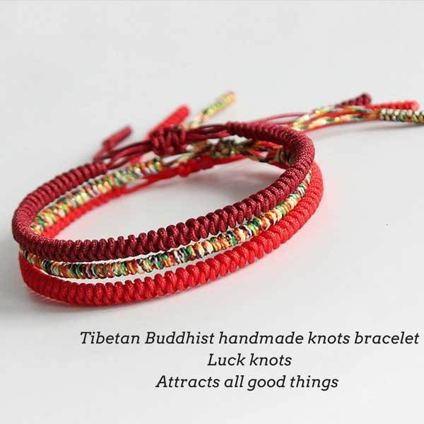 Buddha & Karma Tibetan Buddhist Knot Lucky Rope Bracelet