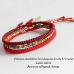Buddha & Karma Tibetan Buddhist Knot Lucky Rope Bracelet