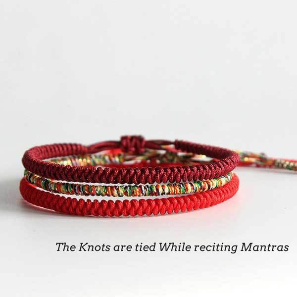 Buddha & Karma Tibetan Buddhist Knot Lucky Rope Bracelet