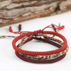 Buddha & Karma Tibetan Buddhist Knot Lucky Rope Bracelet