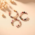 Buddha & Karma Tourmaline Ring - Natural Healing Crystal Bead Rings